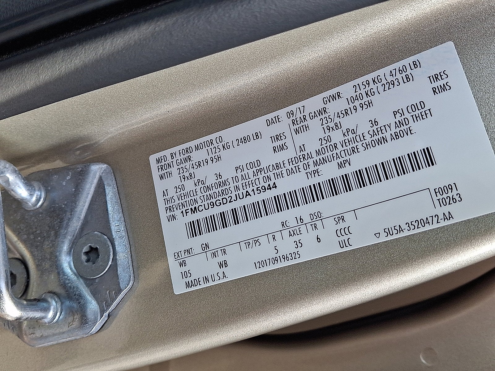 2018 Ford Escape SE