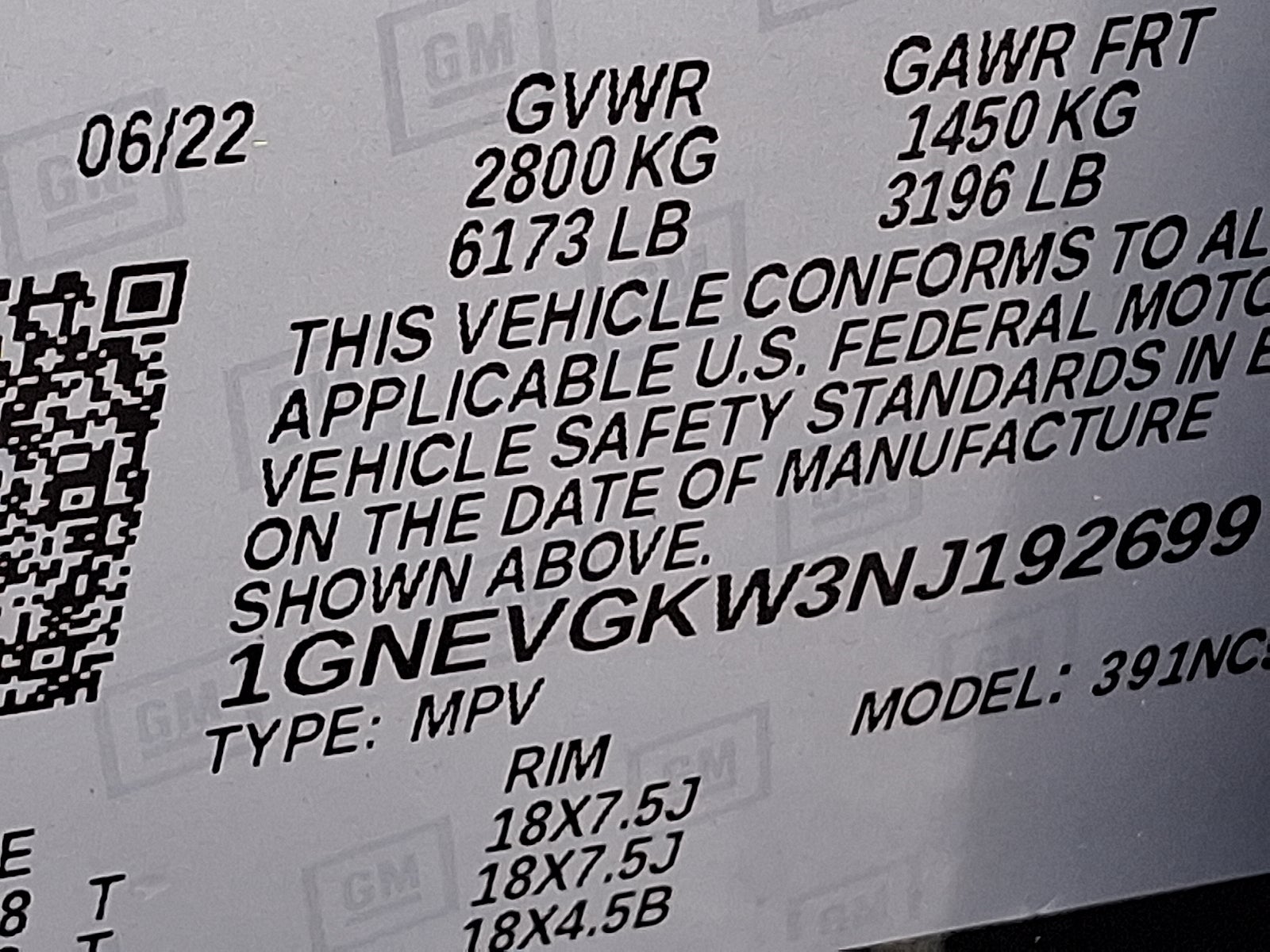 2022 Chevrolet Traverse LT Cloth