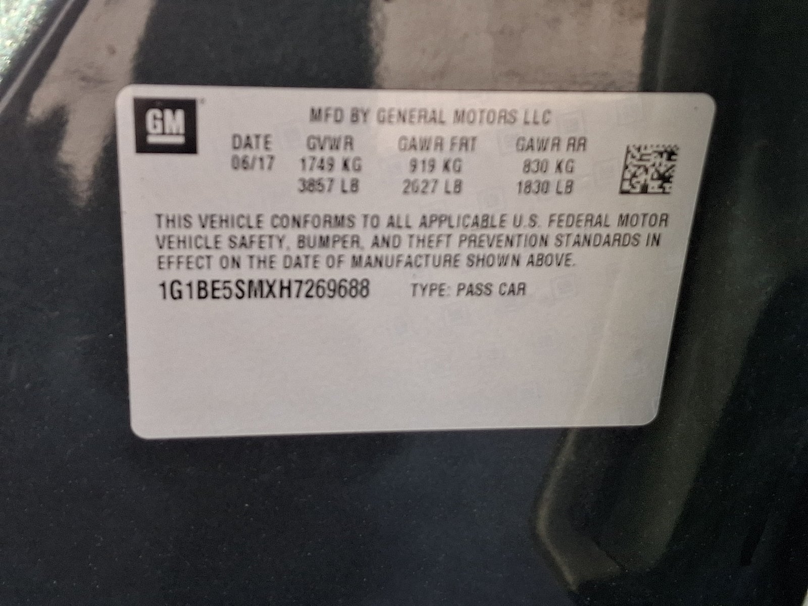 2017 Chevrolet Cruze LT