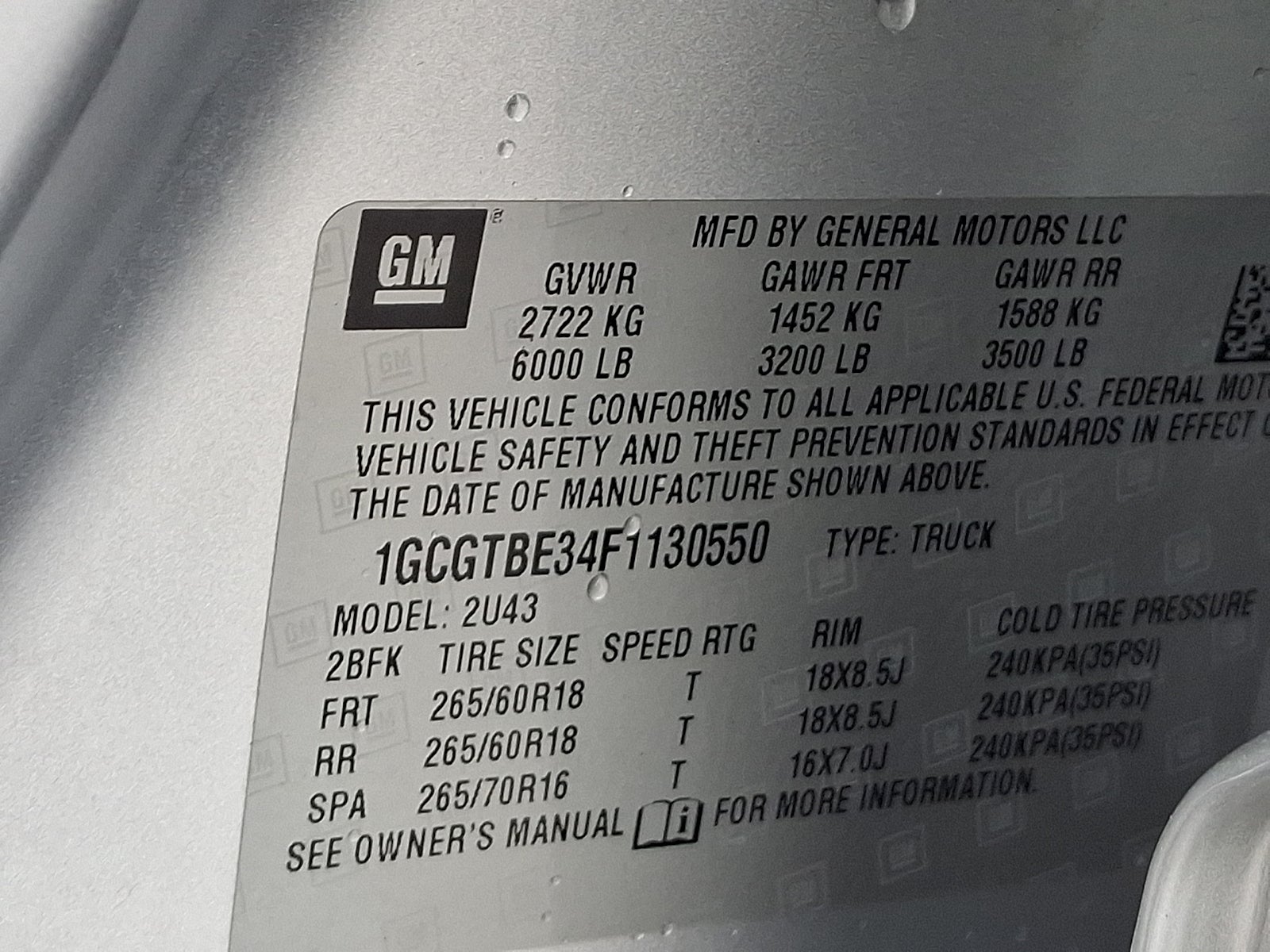 2015 Chevrolet Colorado 4WD LT