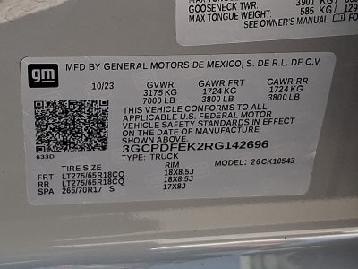 2024 Chevrolet Silverado 1500 LT Trail Boss