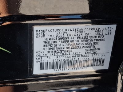 2025 Nissan Sentra SV