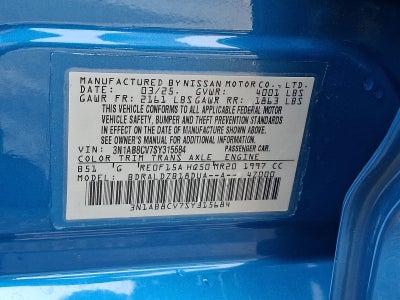 2025 Nissan Sentra SV