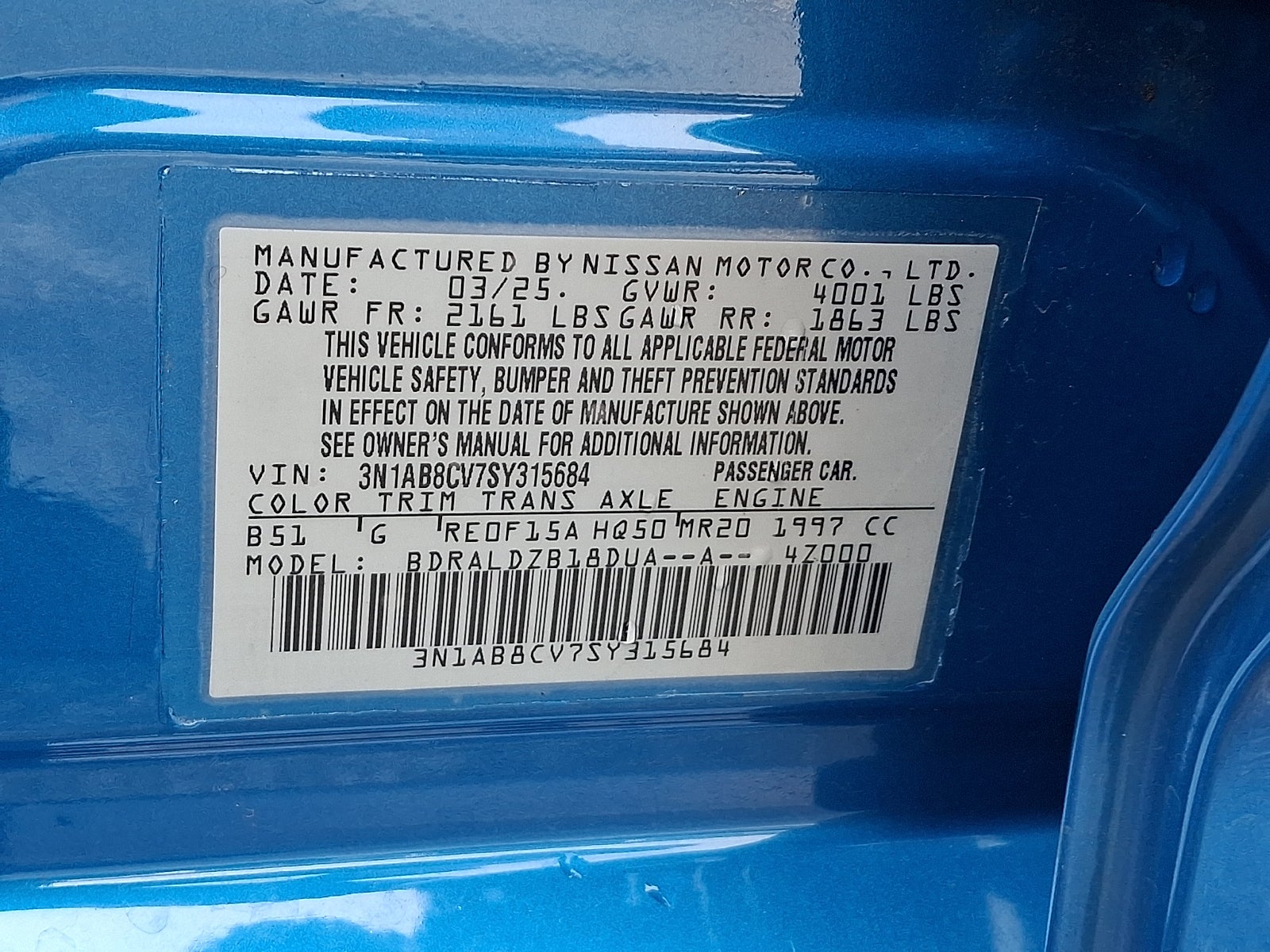 2025 Nissan Sentra SV