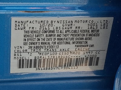 2020 Nissan Sentra SR