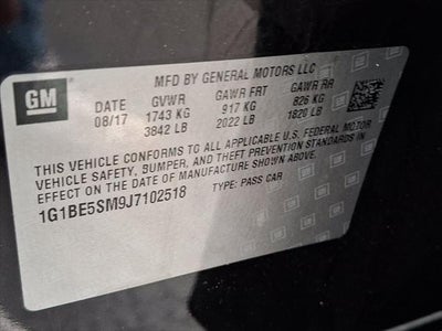 2018 Chevrolet Cruze LT Auto